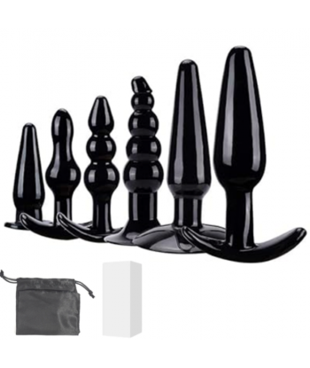 Set Kit 6 Plug Anal Con Agarre